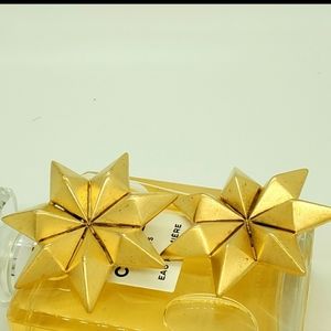 Vintage Givenchy Large Rare Signed Star Earrings